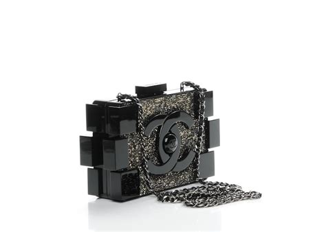 Chanel Plexiglass & Crystal Boy Brick Lego Clutch 